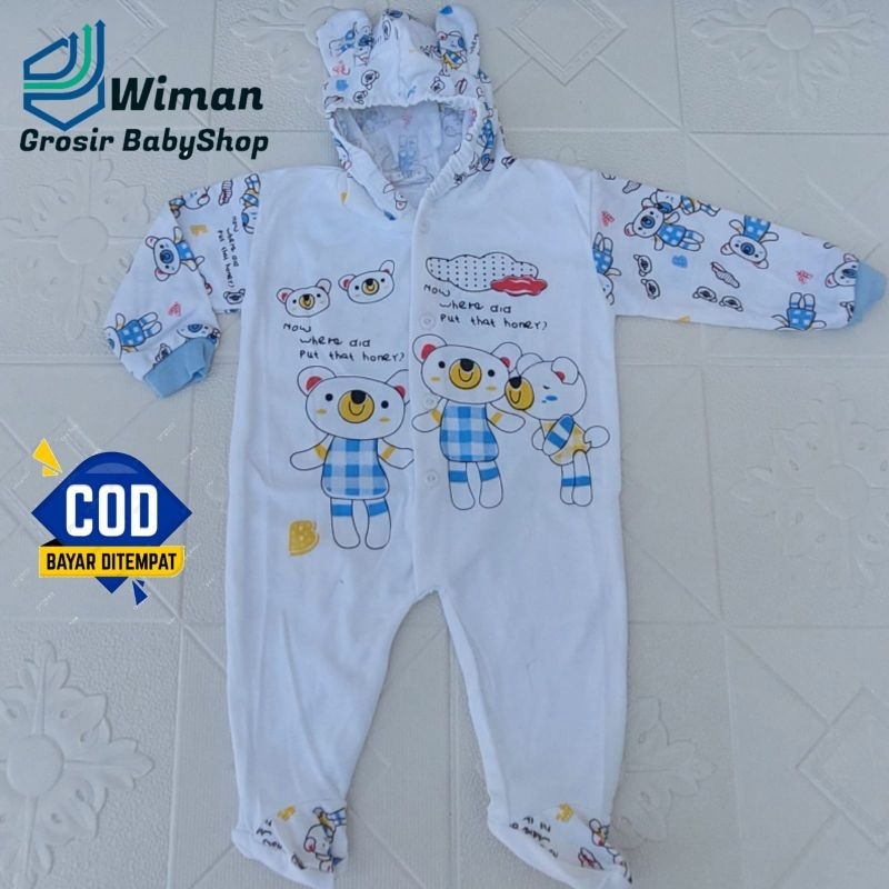 Bodysuit Bayi Newborn Jumper Bayi Kaki Tutup Terbaru jumpsuit Bayi Terlaris