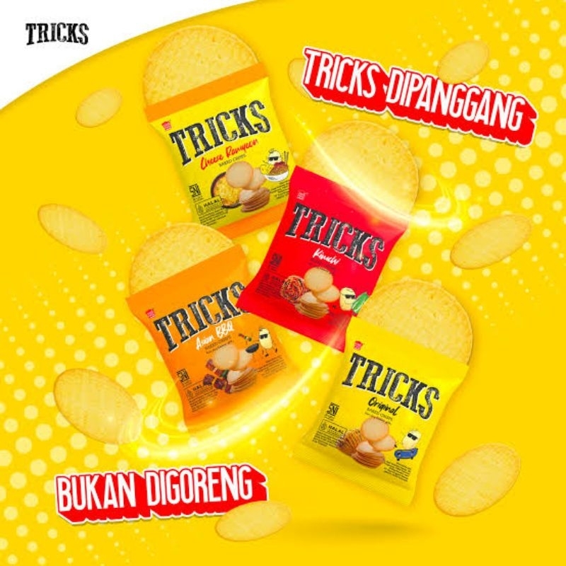 

Tricks Baked Crisp Potato Biskuit Kentang Isi 4 x 15 gram