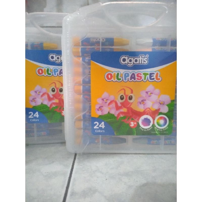 

crayon agatis eco oil pastel isi 24 warna