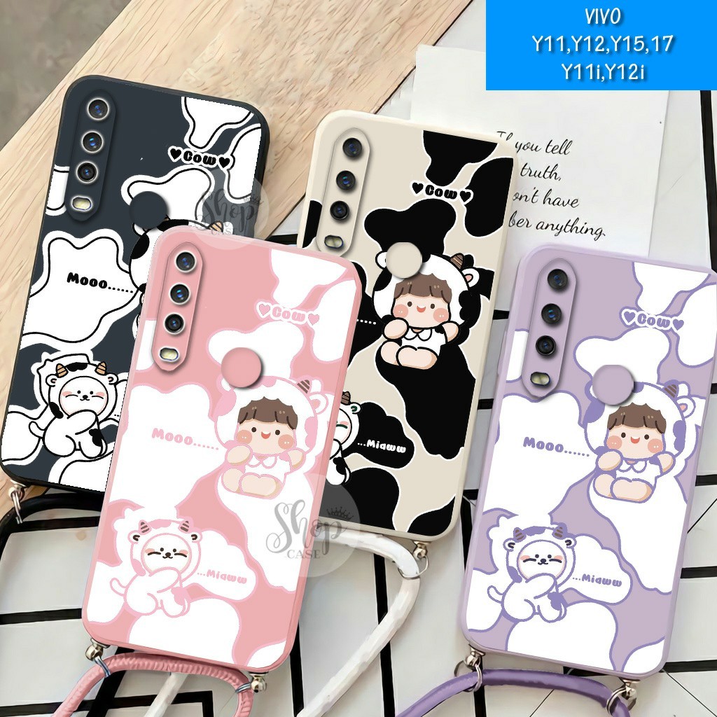 Softcase Motif + Tali VIVO Y12 VIVO Y11 VIVO Y15 VIVO Y17 VIVO Y11i VIVO Y12i Case Y12 Case Y11 Case