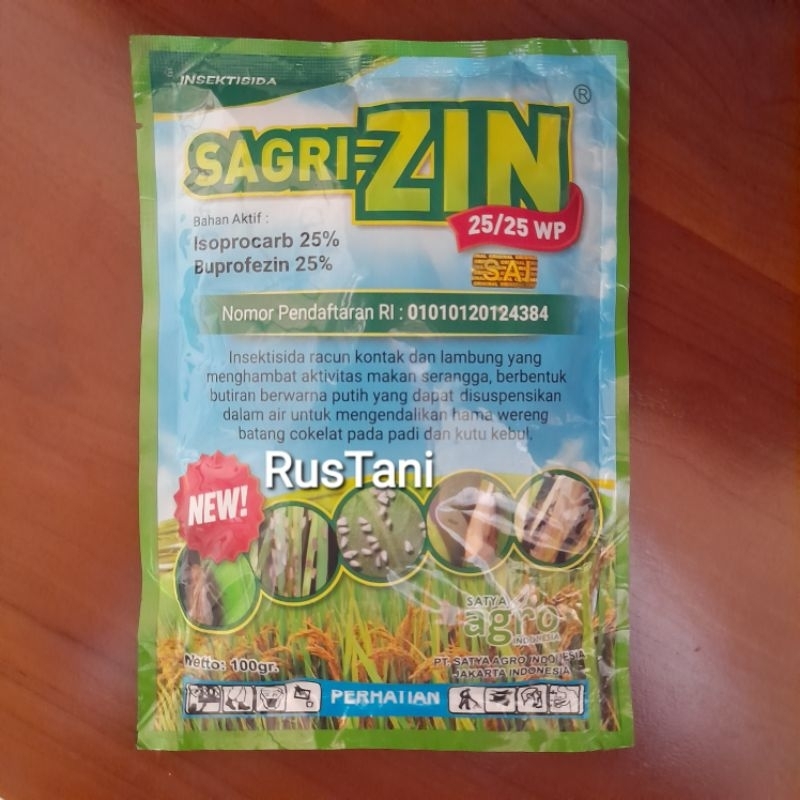 SAGRI ZIN insektisida bahan aktif : isoprocarb dan buprofezin