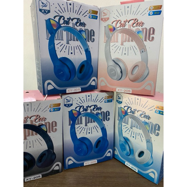 HEADSET EARPHONE GAMING CAT XY-205+ LED RGB