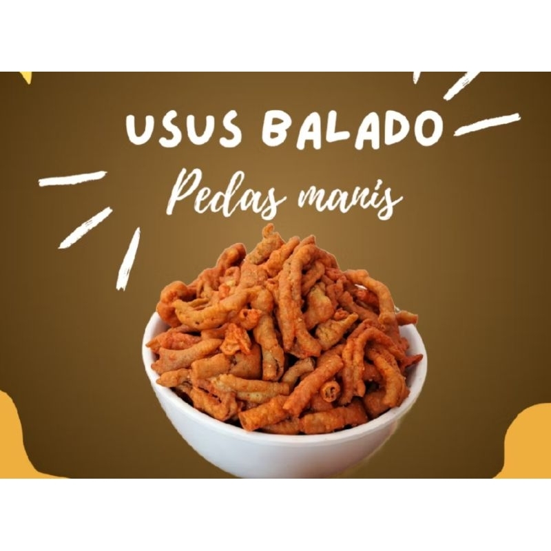 

SNACK KILOAN 500gr KERIPIK USUS BALADO CEMILAN MURAH