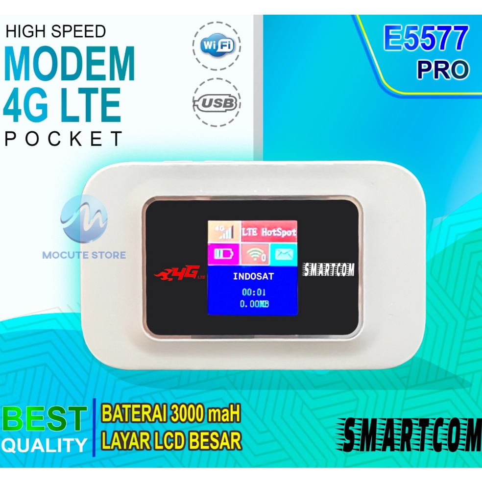 Mocute  SMARTCOM E5576 Modem Mifi 4G LTE Unlock Wifi Support Operator