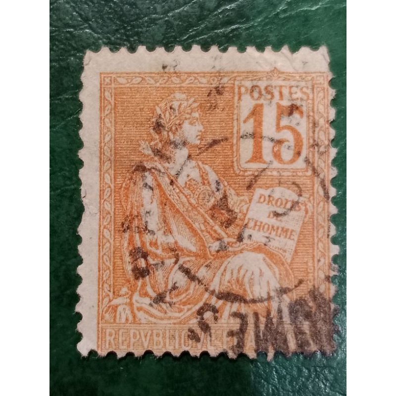 

Prangko Perancis 15 C Tahun 1902 USED