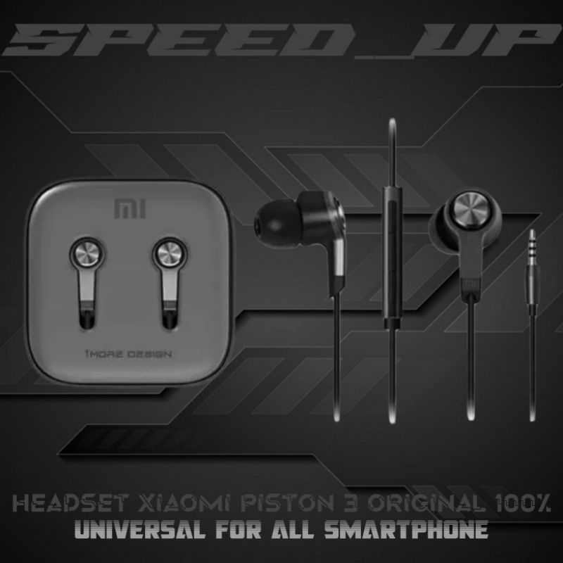 HEADSET EARPHONE HANDSFREE XIAOMI PISTON 3 ORIGINAL