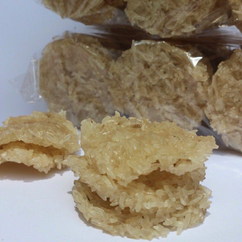 

rengginang mentah asli ketan putih rasa original bawang isi 30 pcs