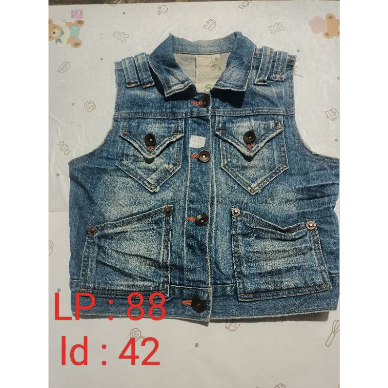 PRELOVED VEST WANITA , PRELOVED KUTUNGAN JEANS WANITA, PRELOVE VEST, PRELOVED JEANS VEST WANITA