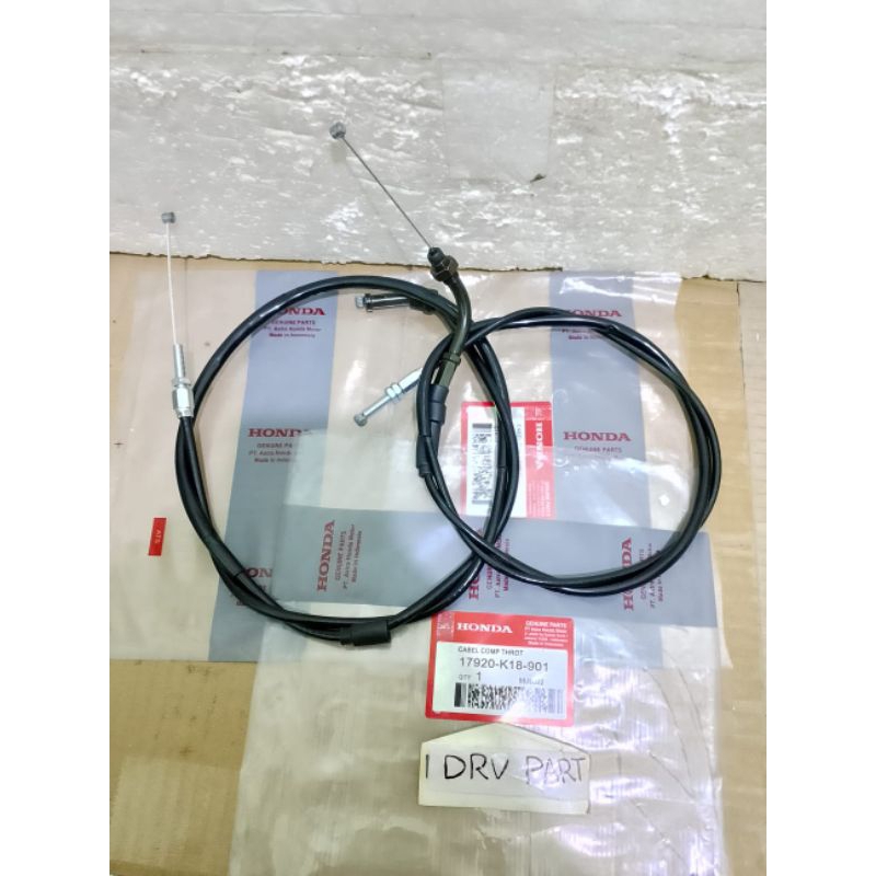 KABEL GAS ATAS BAWAH HONDA VERZA 150 ORI KCJ KYE K18 BISA UNTUK MOTOR CBR150 CB150R STANG PANJANG