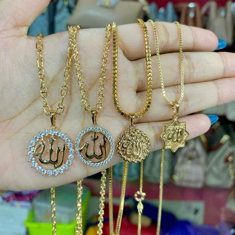 Benika Accesories - Kalung Wanita Xuping Jewellry Italy Santai Lafaz Allah - Korean Style Anti Karat
