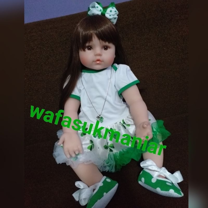 Boneka bentuk bayi asli baby reborn doll silicone