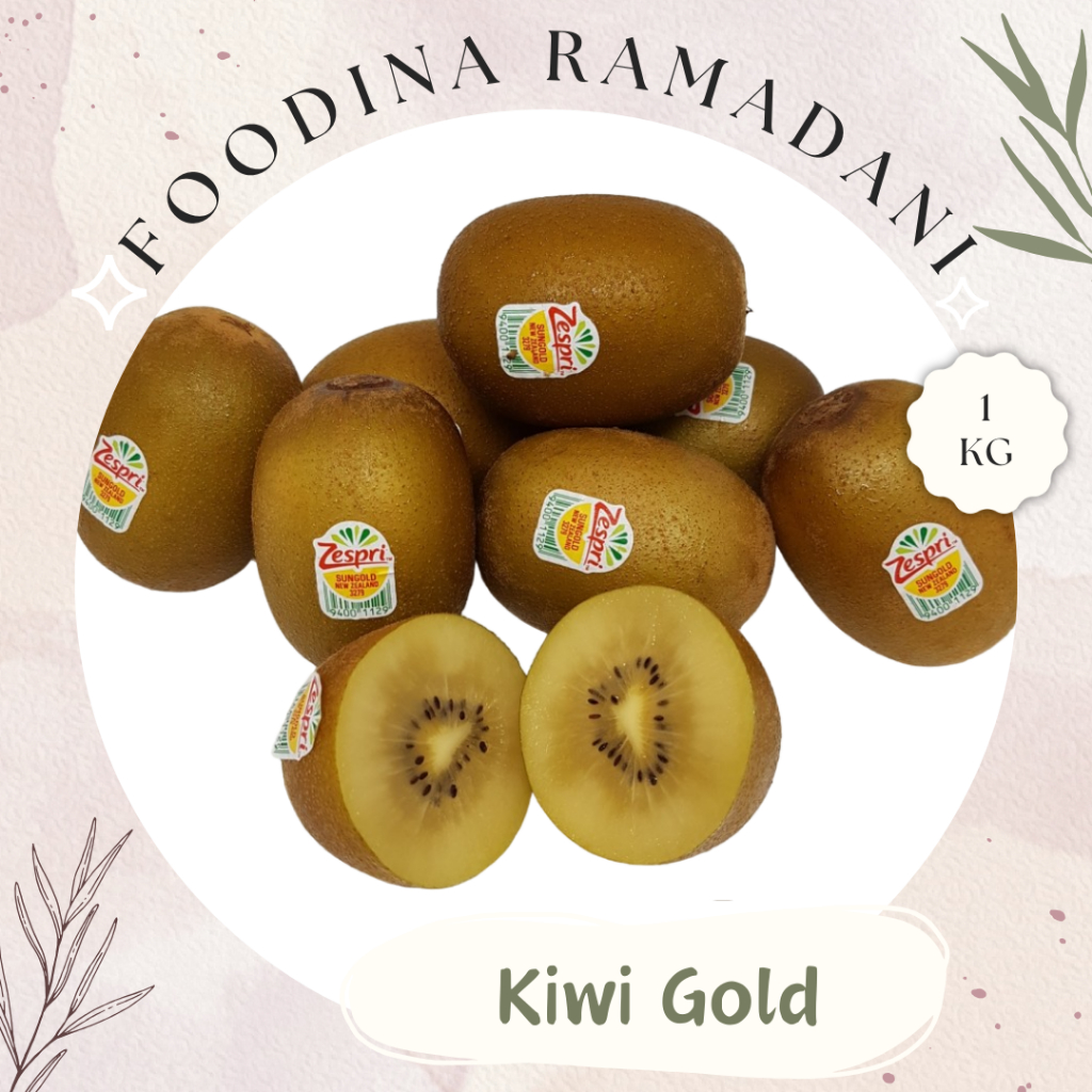 

BUAH KIWI Gold Kuning Import - Kiwifruit Fresh [ Berat 1.000gr ] Harga Per KG