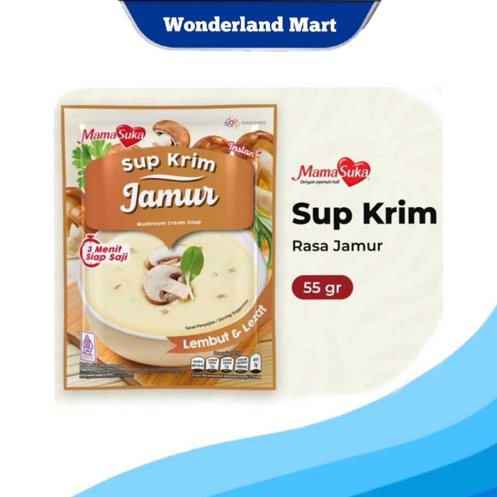 

Mamasuka sup krim ayam / jagung / jamur 55 gram