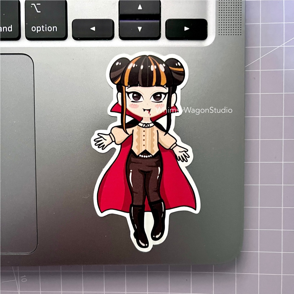 

Sticker Vampire Lucu Chibi Sticker Halloween Journaling Jurnal Sticker Waterproof Murah Die Cut