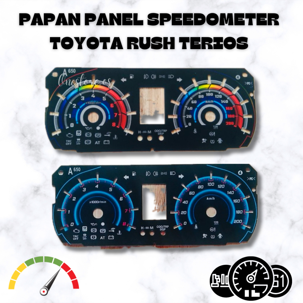 Papan Panel Speedometer Variasi RUSH/TERIOS New GR