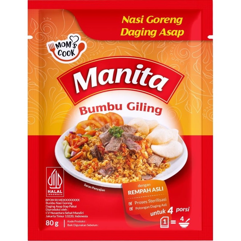 

MANITA Bumbu nasi goreng daging asap