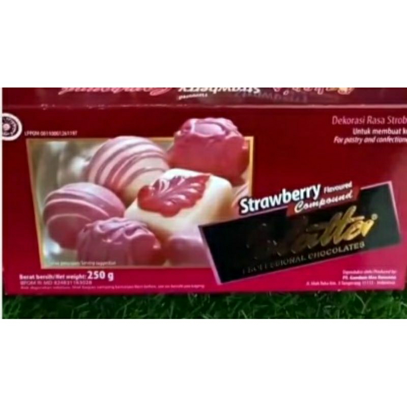 

Coklat batang colatta stwaberry compound 250 gr