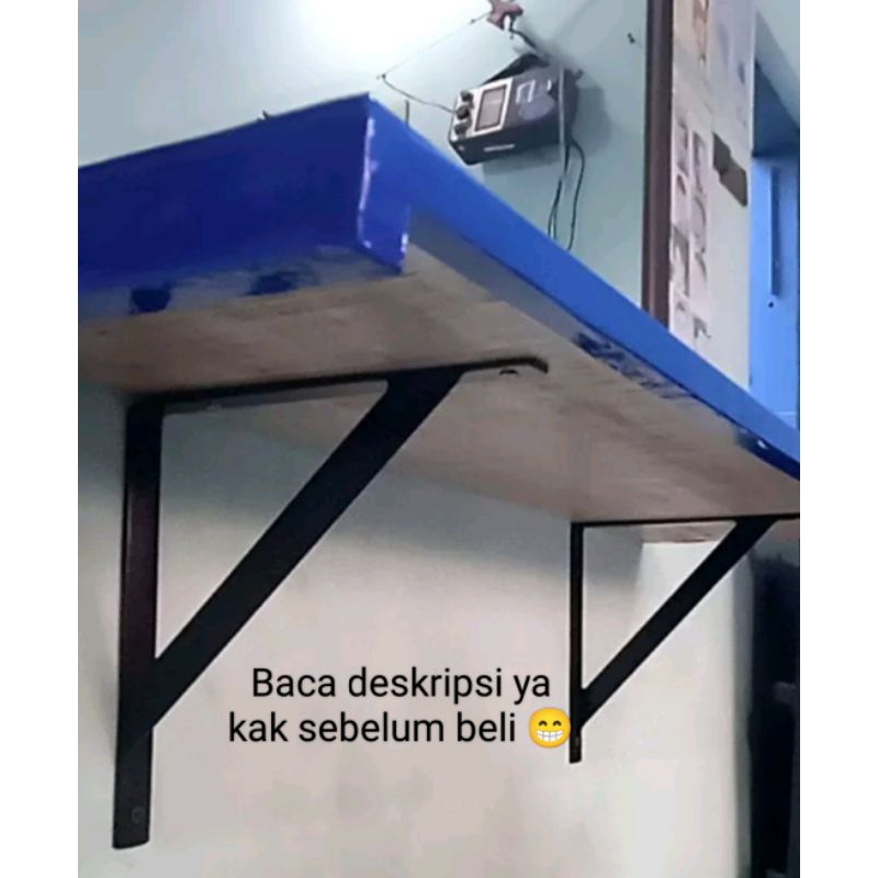 SW17 Siku Rak Besi Penyangga Ambalan Dinding 40cm x 25cm (2pcs)