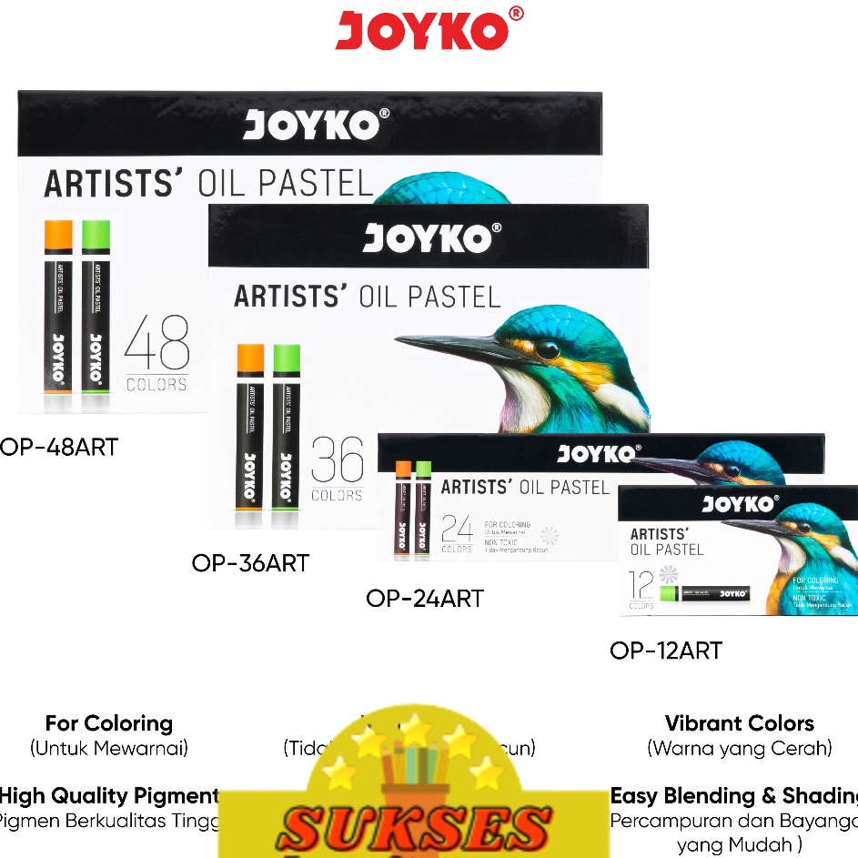 

Pro sale Artists Oil Pastel Krayon Minyak Joyko OPART Warna Colors