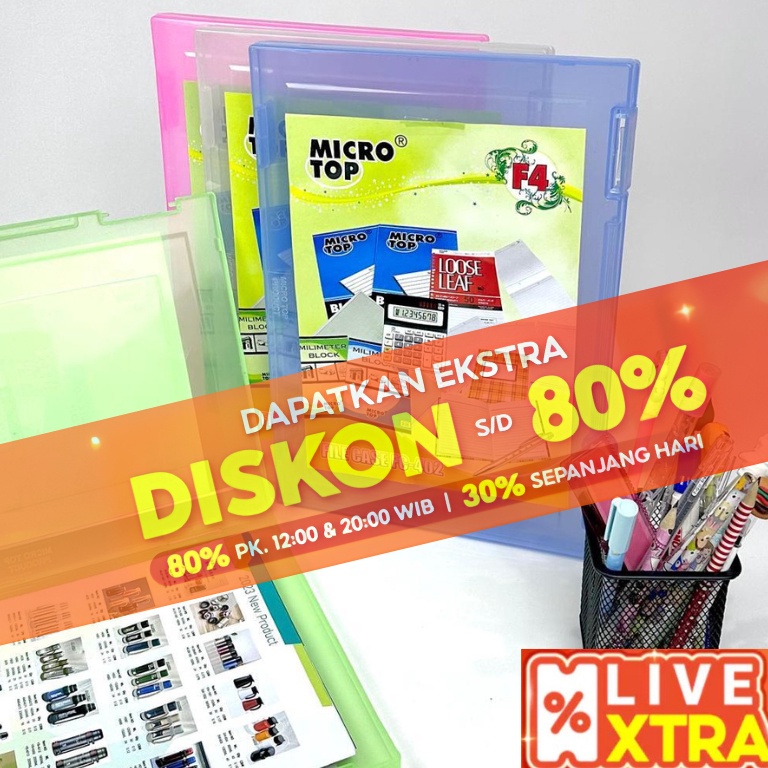 

KODE I79V WAJIB EXTRA PACKING BOS File Case F4 Hard Case Dokumen Map Case Kertas Office Sekolah