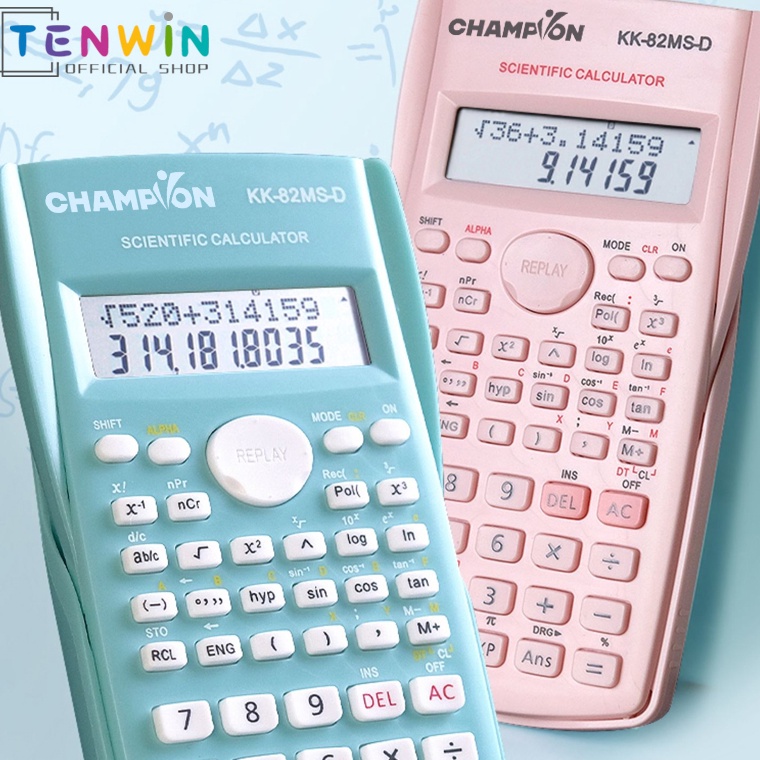 

KODE Y6R Champion Kalkulator Color Function Scientific Kalkulator 24 Fungsi Kalkulasi 5 Warna 17 scientific calculator Tenwin