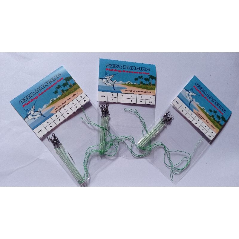OZZA (ISI 3 BIJI) Rangkaian Pancing Lumut Kosongan Tanpa Kail Murah