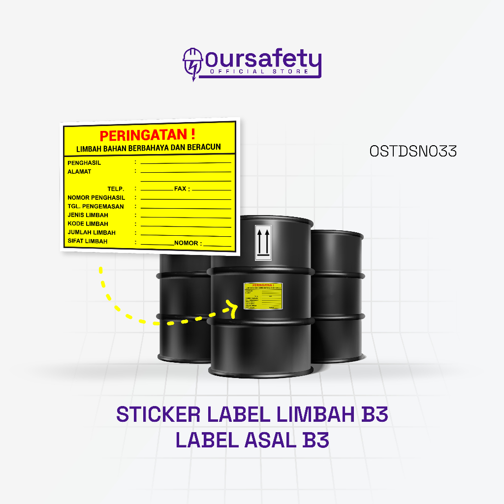 

Stiker LABEL B3 - Label Identifikasi Bahan Berbahaya dan Beracun