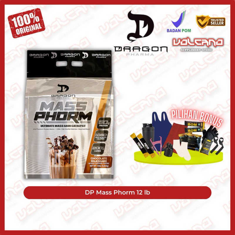 Dragon Pharma Mass Phorm 12 lb DP Weight Gainer Bulking