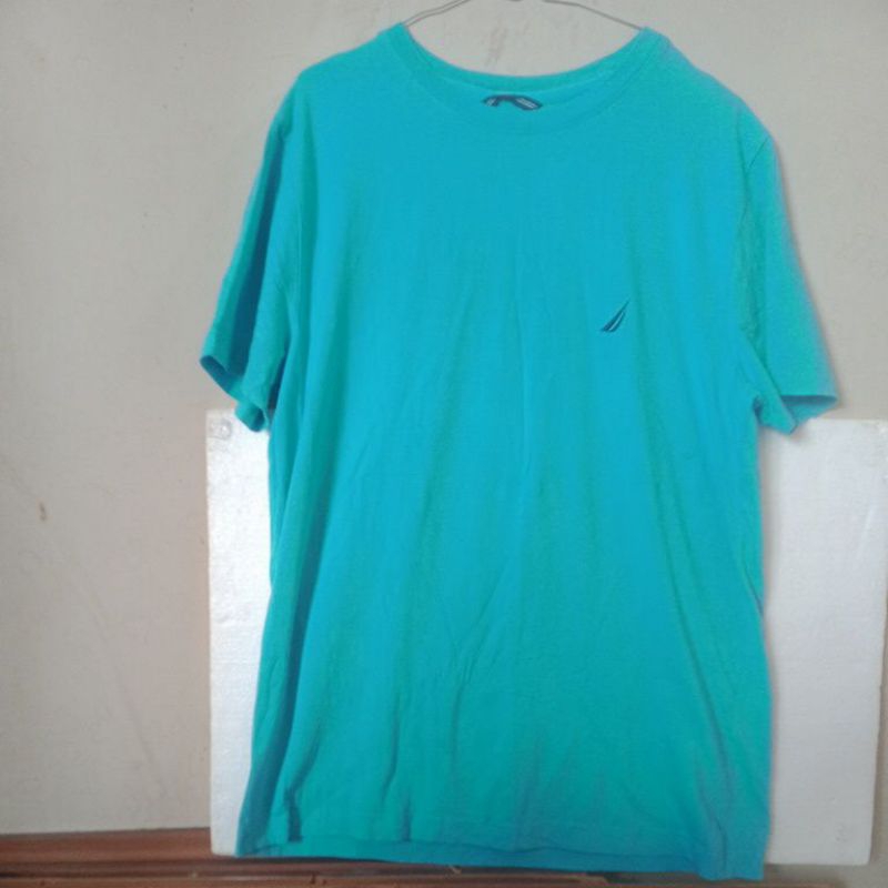 NAUTICA t shirt baby blue size S fit M SECOND ORIGINAL