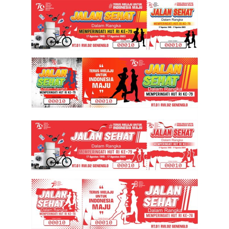 cetak kupon jalan sehat