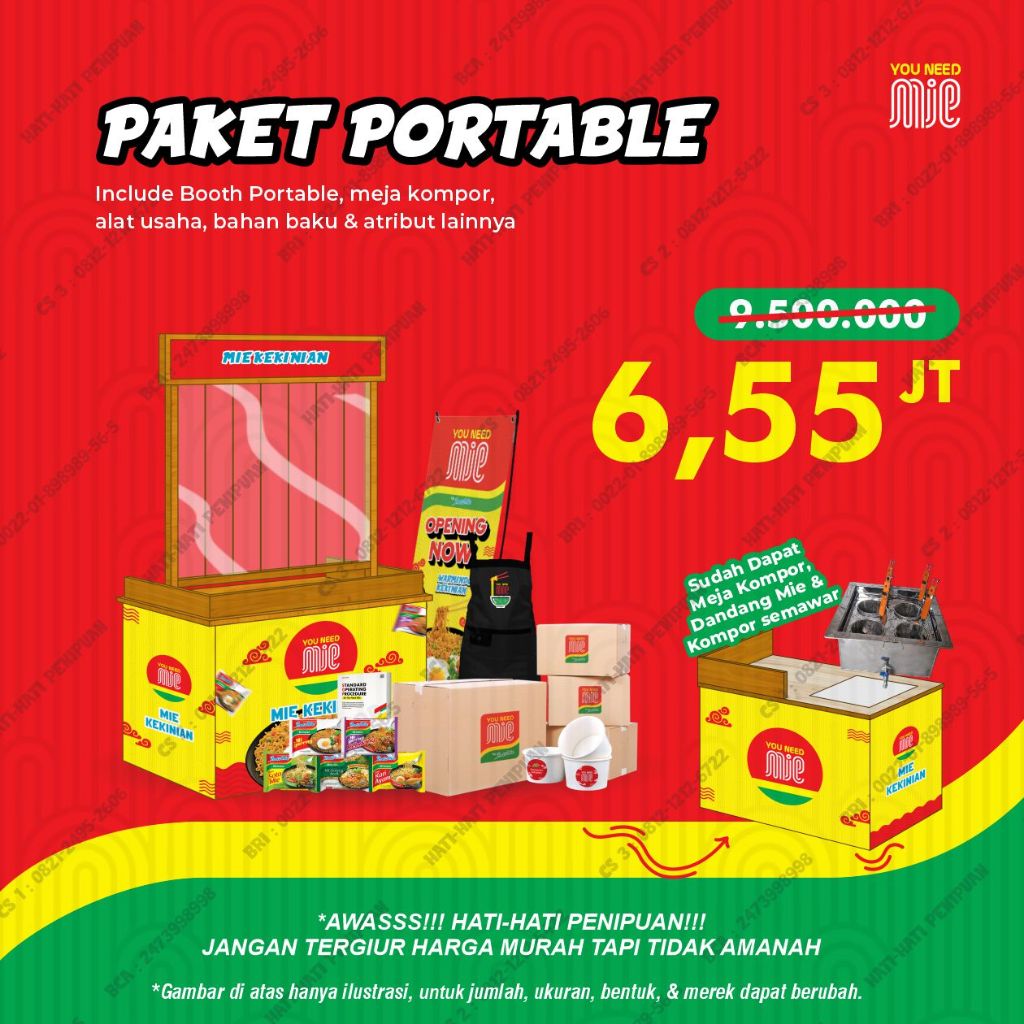 

Paket Usaha Warmindo Sudah ada Gerobak - Paket Portable