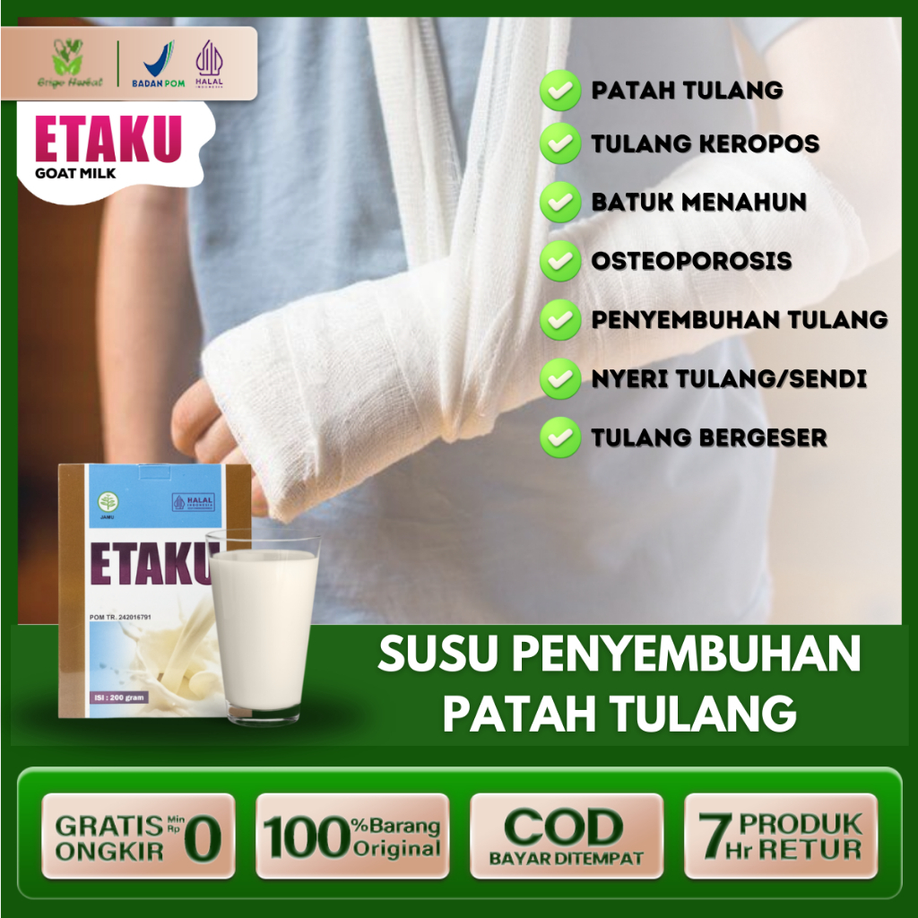 Susu Patah Tulang Anak dan Dewasa Obat Patah Tulang Penambah Nutrisi Tulang Dan Memperkuat Tulang