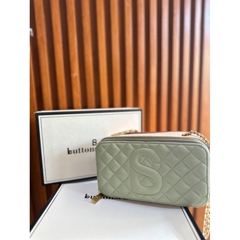 PRELOVED YURA BAG BUTTONSCARVES WITH BOX