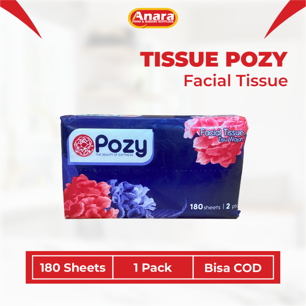 Tissue pozy pop up facial tissu 180sheet