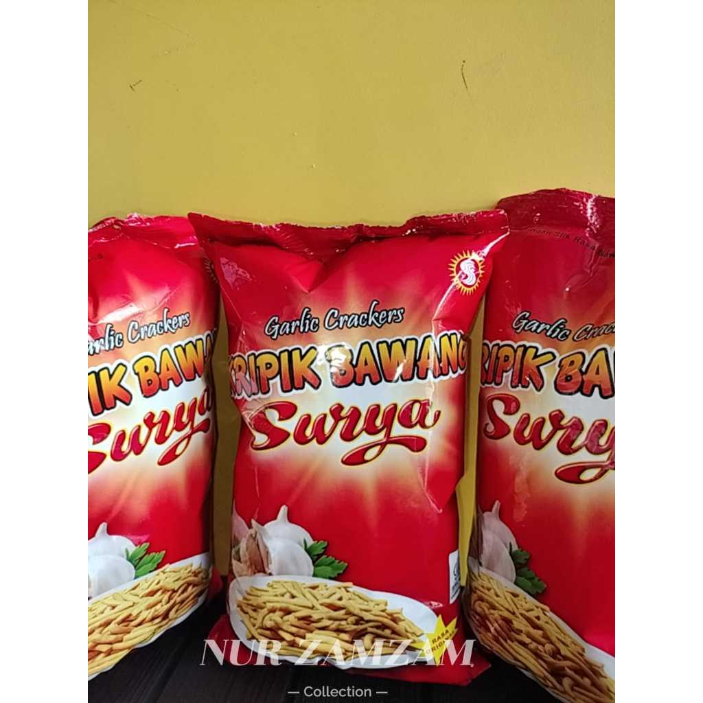 

Krupuk bawang surya 225 gram rasa original