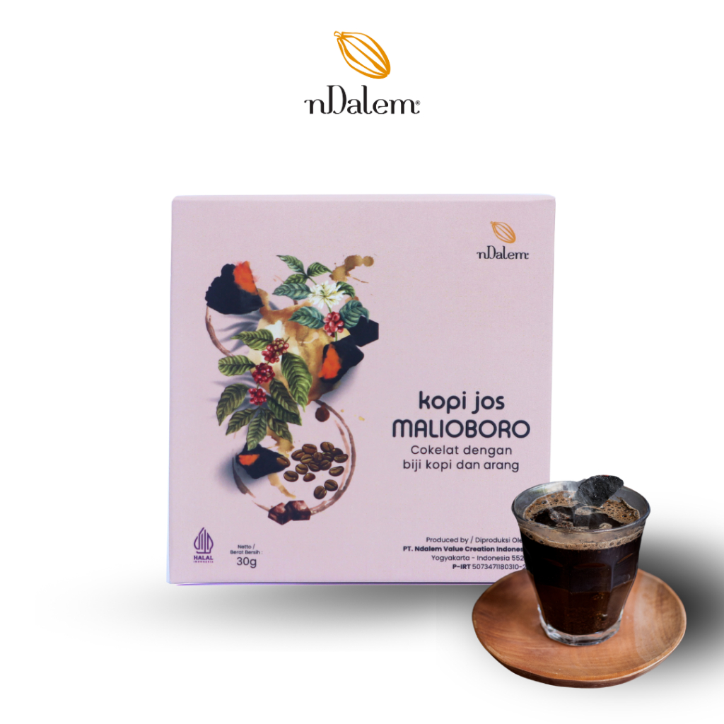 

Cokelat nDalem Dark Chocolate Charcoal Coffee Jogja | Coklat Hitam Kopi Jos Malioboro 30gr