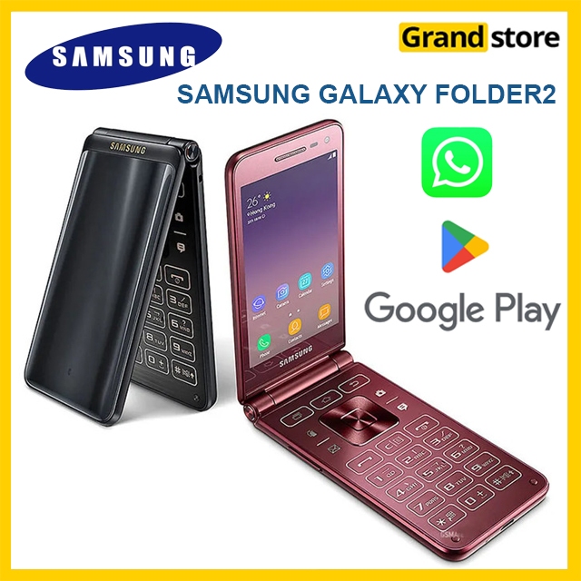 SAMSUNG GALAXY FOLDER 2 G1650 Hp Samsung Lipat Flip Android Hp Lipat Android bisa Wa Whatsapp