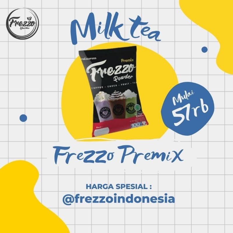 

Bubuk Minuman Milk Tea PREMIX 1 Kg / Powder milk tea terlaris dan terenak/Frezzo Indonesia