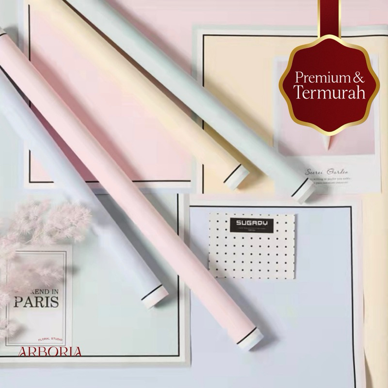 

[TERMURAH!!] DOUBLE FRAME Flower Wrapping Paper / Kertas Cellophane / Kertas Bunga / Kertas Kado