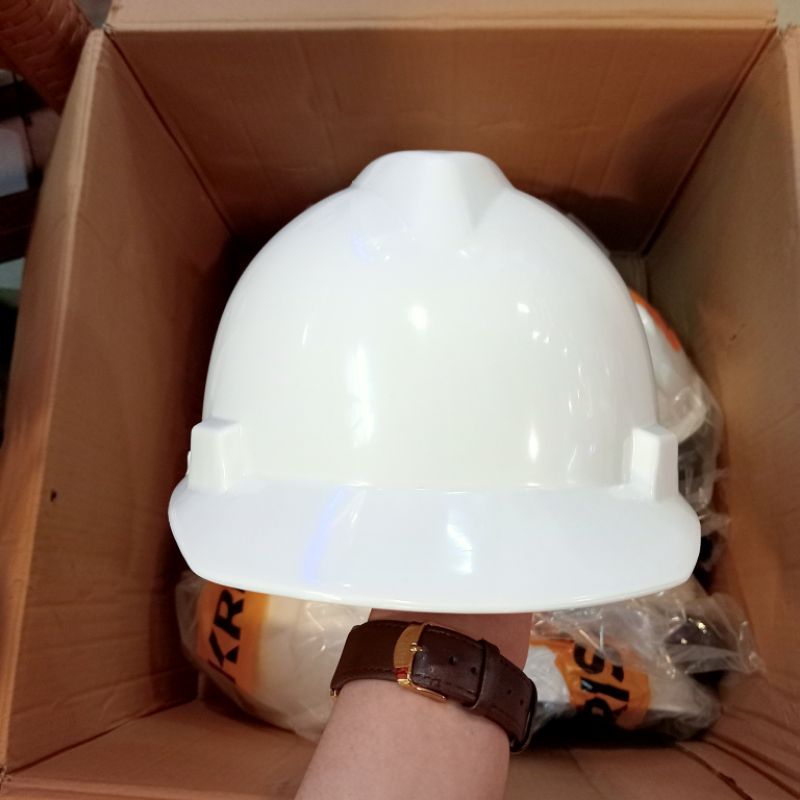 Helm Safety Krisbow Fastrack / Safety Helmet Krisbow Putih Original