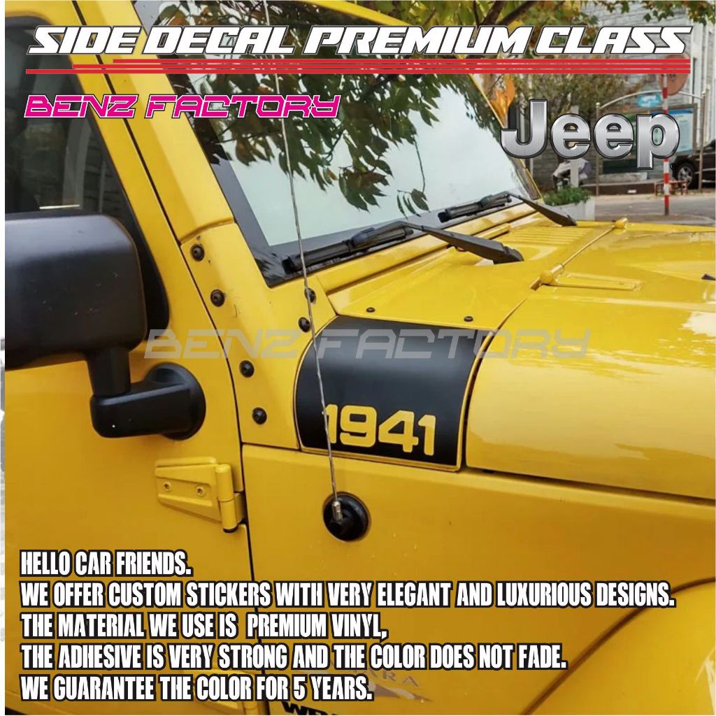 

STICKER CUP MESIN SUDUT JEEP 1941