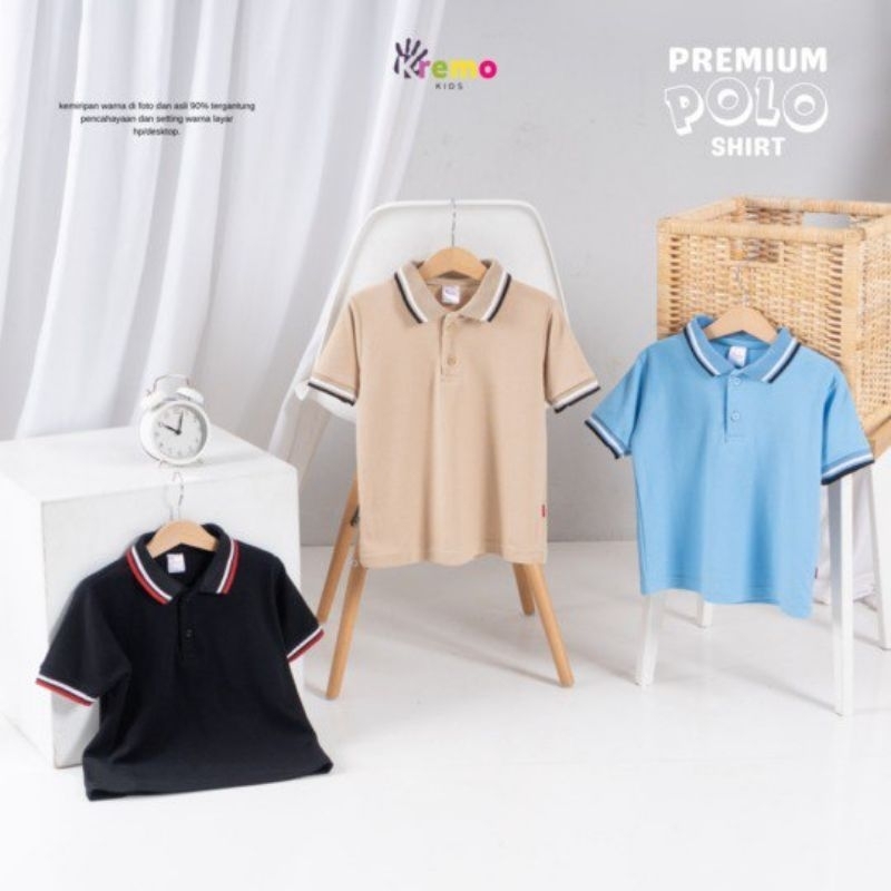 Comfyt Kids | Kaos Polo Anak Premium Kremokids - Katun Lacoste 24s