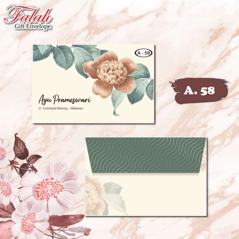 

Amplop Kondangan A57 - A60 Isi 50pcs Harga Sudah Termasuk Cetak