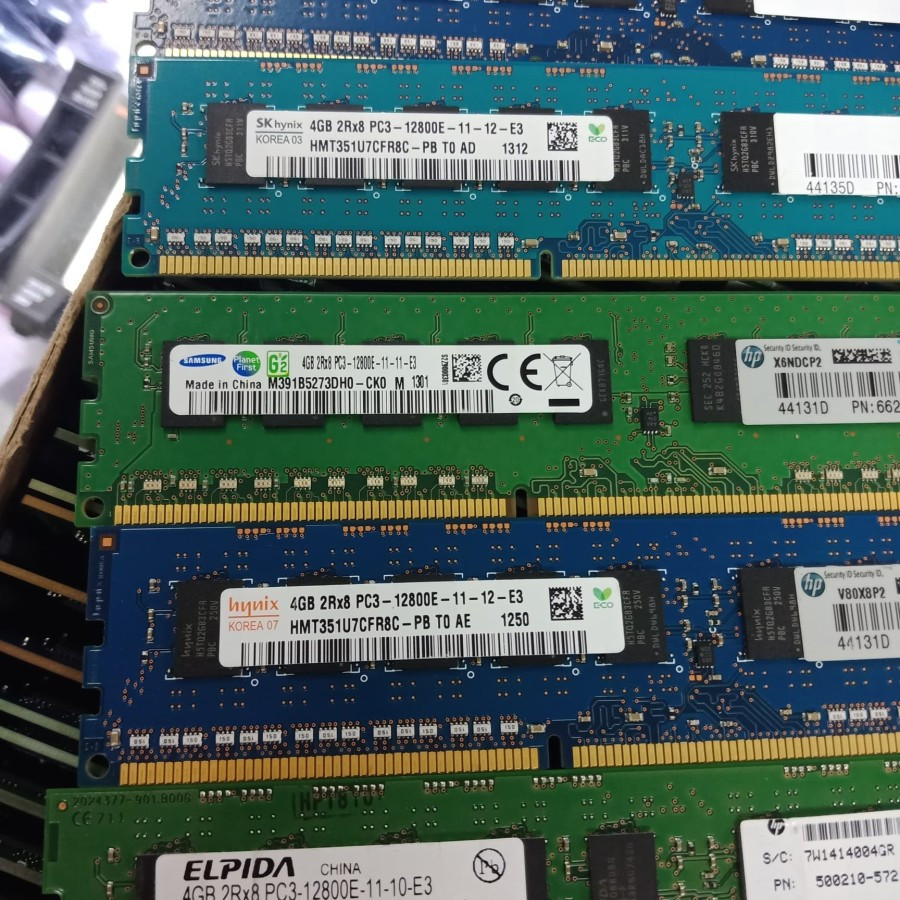 memory ram ecc 4gb PC3 12800E khusus buat pc server xeon DELL/HP/IBM