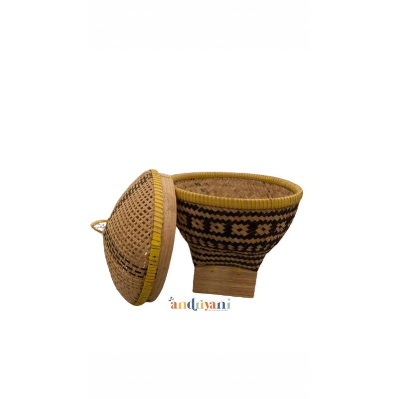 Bakul Nasi Bambu | Kerajinan Bakul Bambu