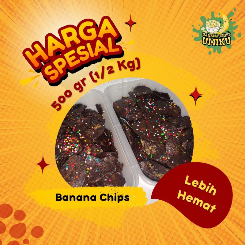 

Kripik Pisang Lumer | 500 Gram (setengah kilo)