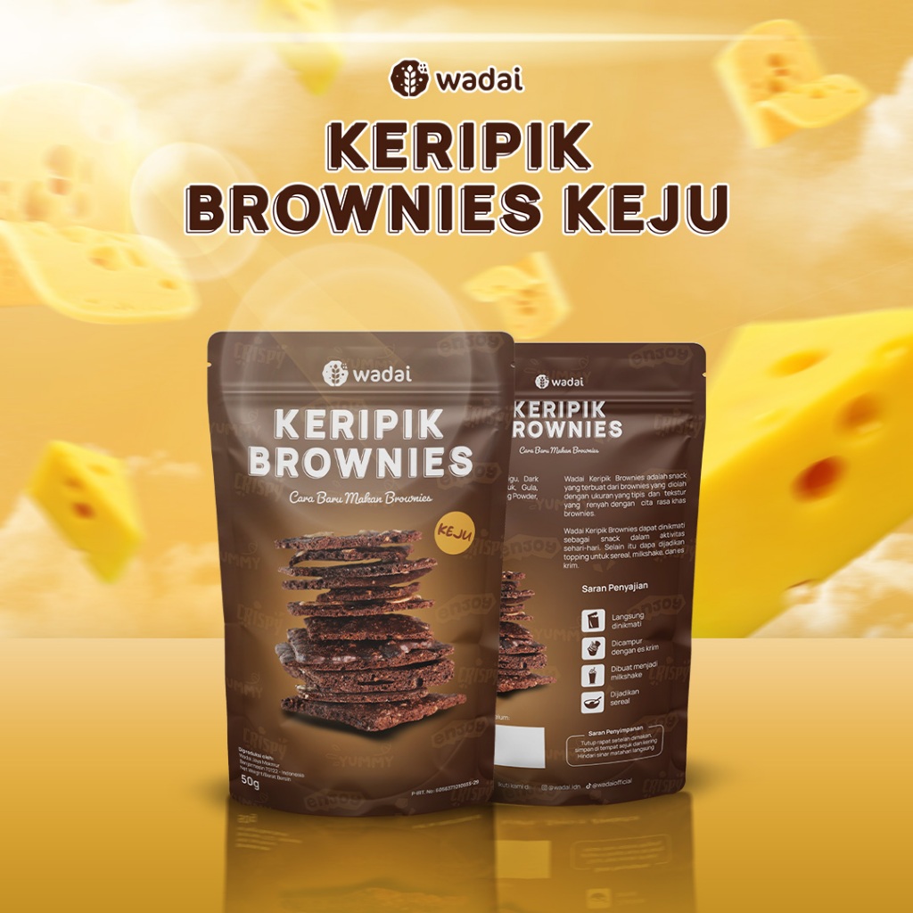 

Cemilan Kue Kering Wadai Keripik Brownies Murah Bisa COD