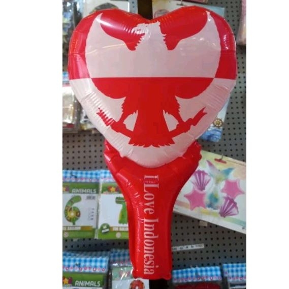 Balon Foil Tepuk Garuda/Balon Foil Merah Putih/Balon Tepuk Agustusan/Balon Tepuk Merah Putih Garuda