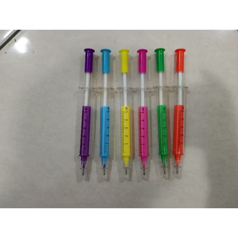 

Pena Pulpen Suntik 2 in 1 Highlight & Tinta Biasa