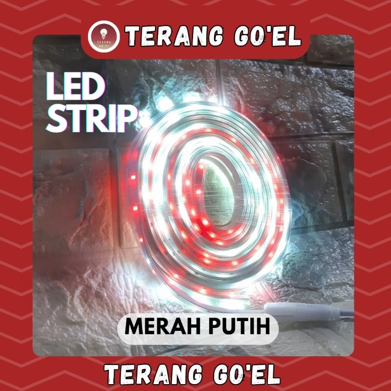 LED STRIP MERAH PUTIH / LAMPU LED STRIP MERAH PUTIH